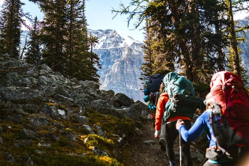 guided backpacking trips alberta